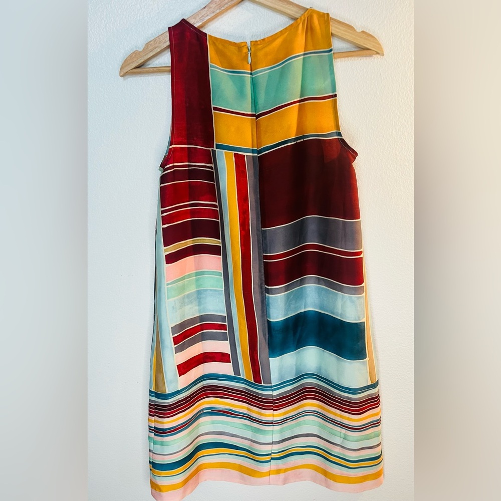 LOFT  Colorblock Sleeveless Shift Dress
